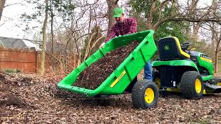 John Deere 10P 280L Cart Trailer for Rideon Mowers [upl. by Akimed]