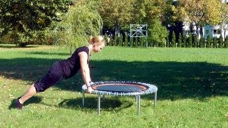 Rebounding Exercises for strength and endurance on the bellicon rebounder [upl. by Barcot286]