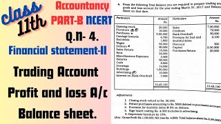 Financial statementIl Class11th NCERT  QN4  Solution with full Concept [upl. by Clemence]