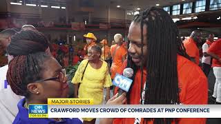 Crawford Moves Crowd Of Comrades at PNP Conference  CVMTVNews [upl. by Barr]