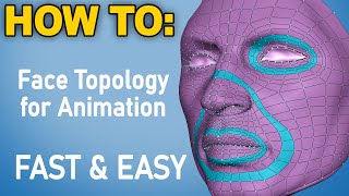 Easy Face Topology For Animation [upl. by Bambie]