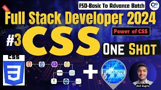 CSS Basic to Pro  Full Stack Developer 2024  FSDBasic To Advance Batch  Day  3  Part1 [upl. by Romilda838]