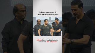 Salman Wasnt invited bhaijaan salmankhan salman bollywood akshaykumar rajnikanth frindship [upl. by Anatollo]