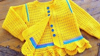 Baby Sweater Design Hand knitted Crochet Pattern [upl. by Lowney]