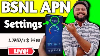 BSNL Ki Speed Kaise Badhaye  BSNL APN Setting For Fast Internet 2024  BSNL APN Settings [upl. by Chappy]