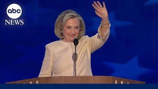 FULL SPEECH Hillary Clinton gets standing ovation as she fires up DNC crowd [upl. by Iver]