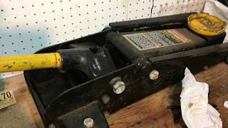 How to Repair A Broken Floor Jack That Wont Lift [upl. by Notnarb]