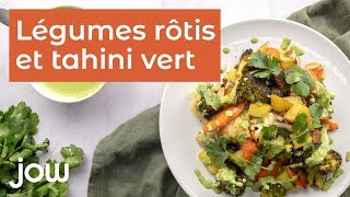 Recette de légumes rôtis et tahini vert [upl. by Ebbarta836]