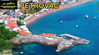 PETROVAC i LUČICE iz vazduha i Kupanje u Junu 2024  PETROVAC amp LUČICE 4K Aerial View Crna Gora [upl. by Ardnoet206]