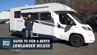 Luxury 4berth Motorhome Lowlander Deluxe  Open Road Scotland [upl. by Portugal]