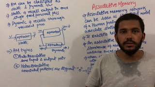 Soft Computing Lecture  Associative Memory [upl. by Kilgore]