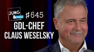 Genossenschaft für Lokführer Claus Weselsky GDLVorsitzender  Jung amp Naiv Folge 645 [upl. by Ahsimat909]