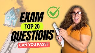 20 Real Estate Exam Questions You Must Know to Pass  Are You Ready [upl. by Ecyrb231]