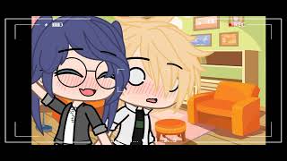 321 Muah •meme•  MLB  💖Marinette x adrien💖  gacha club [upl. by Eillas804]