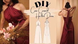 DIY CrissCrossed Halter Dress [upl. by Asha247]