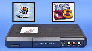 Using RetroTINK 4K Scaler with Retro PC [upl. by Ycnuahc]