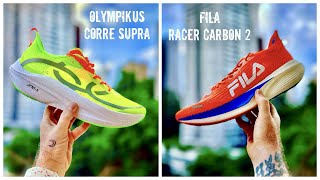 REVIEW ESPECIAL OLYMPIKUS CORRE SUPRA VS FILA RACER CARBON 2 [upl. by Oelc79]