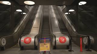 Sweden Stockholm Arlanda Airport Terminal 4  Arlanda Express 4X escalator [upl. by Nabalas692]