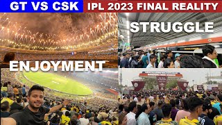 IPL FINAL GT VS CSK Real feel of stadium  PUBLIC EXPERIENCE REVIEW [upl. by Cyndia469]