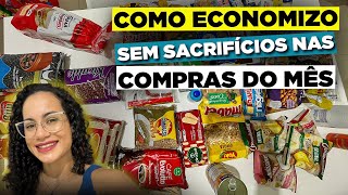 COMPRAS DO MÊS de Junho com R55717  Como economizar no SUPERMERCADO SEM SACRIFÍCIO [upl. by Gav]