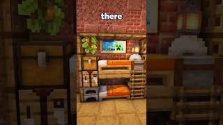 Best Minecraft Bunk Bed Design Tutorial minecraft [upl. by Maeve]