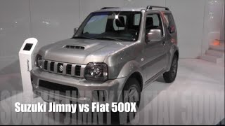 Suzuki Jimny 2015 vs Fiat 500X 2015 [upl. by Ahsiema]