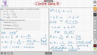 L’ordre dans R ، Rالترتيب في ، tronc commun جذع مشترك علمي ملخص الدرس الجزء الأول [upl. by Onaicram]