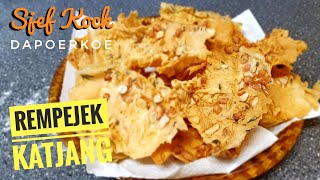 Rempejek met Pindas  Rempejek Recept  Rempejek maken  Indonesische Pindakoek  Indische Keuken [upl. by Demaggio]