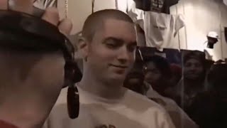 Eminem vs Kuniva Legendary Battle in Hip Hop Shop Hosted by Proof Feb 17 1996 4K  UltraHD [upl. by Alarick]