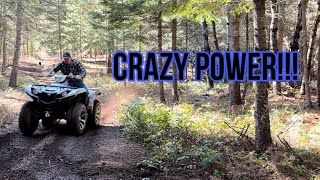 YAMAHA GRIZZLY 700 FIRST TRAIL TEST [upl. by Dinah]