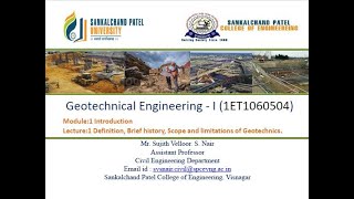 Geotechnical EngineeringI L1 Introduction [upl. by Assirat711]