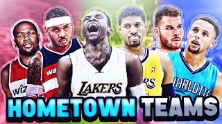 7 BEST NBA TEAMS IF EVERY PLAYER PLAYED FOR THEIR HOMETOWN [upl. by Lluj]