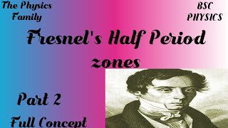 Fresnel Diffraction  3  Fresnels Half Period zones part  2  Amplitude due to single zone [upl. by Gerek]