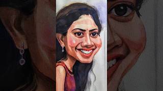 Sai pallavi caricature water colour art caricature drawing saipallavi amaran watercolor [upl. by Aicatan]