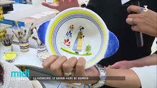 La Faïencerie le savoirfaire de Quimper [upl. by Ilojna]