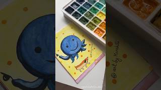 Oswald cartoon Gouache painting ✨shorts painting [upl. by Bibbye]