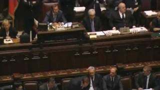 Berlusconi si lamenta con Fini di Di Pietro Camera 29092010 [upl. by Ahsiuqet263]