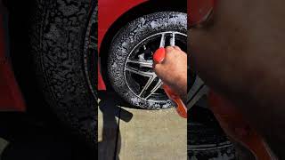 Just the right amount of Foam Griots Wheel tire amp Mat cleaner shorts [upl. by Lamdin]