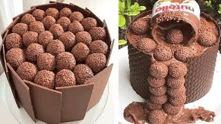 12 Indulgent Chocolate Cake Ideas  Amazing Chocolate Cake Decorating Tutorials  So Yummy Cake [upl. by Asilegna333]