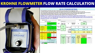 Calculate flow rate in Krohne Magnetic Flowmeter  GS 8 B Calculation Table Explained [upl. by Easter195]