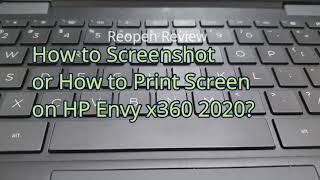 How to Screenshot or Print Screen  Hp Envy X360 13 2020 [upl. by Haneekas]