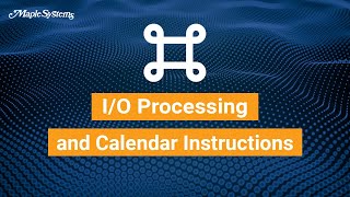 IO Processing and Calendar Instructions [upl. by Aneres]