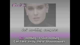 Sinead OConnor  Nothing compares to you  Prince Karaoke Lyrics  Instrumental  HD [upl. by Boonie365]