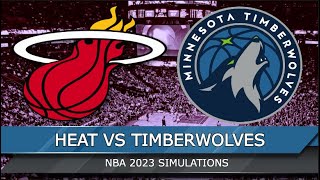 Miami Heat vs Minnesota Timberwolves  NBA Today 12182023 Full Game Highlights  NBA 2K24 Sim [upl. by Adnovahs]