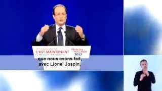 François Hollande Clips vidéo de la présidentielle 2012 [upl. by Olrak271]