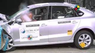 LATIN NCAP  Volkswagen Vento  2 Airbag  5 star safety rating [upl. by Alisia]