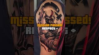 GTA tattoo  part 2 Kratos fyp balkan tattoo tattoos tetovaza gta npc ronch [upl. by Ileek]