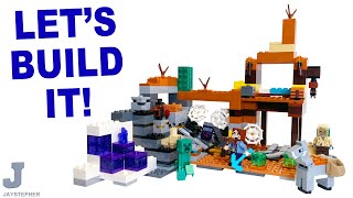 LEGO Minecraft 2024 The Badlands Mineshaft 21263 Complete Build amp Review [upl. by Id]