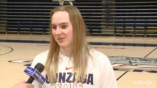 Gonzaga guard Brynna Maxwell talks about preparing for the NCAA Tournament [upl. by Jorgenson]