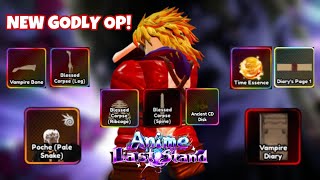 DIO SHOWCASE  HOW TO Evolve and get the items for his GODLY evolution in ANIME LAST STAND [upl. by Hook]